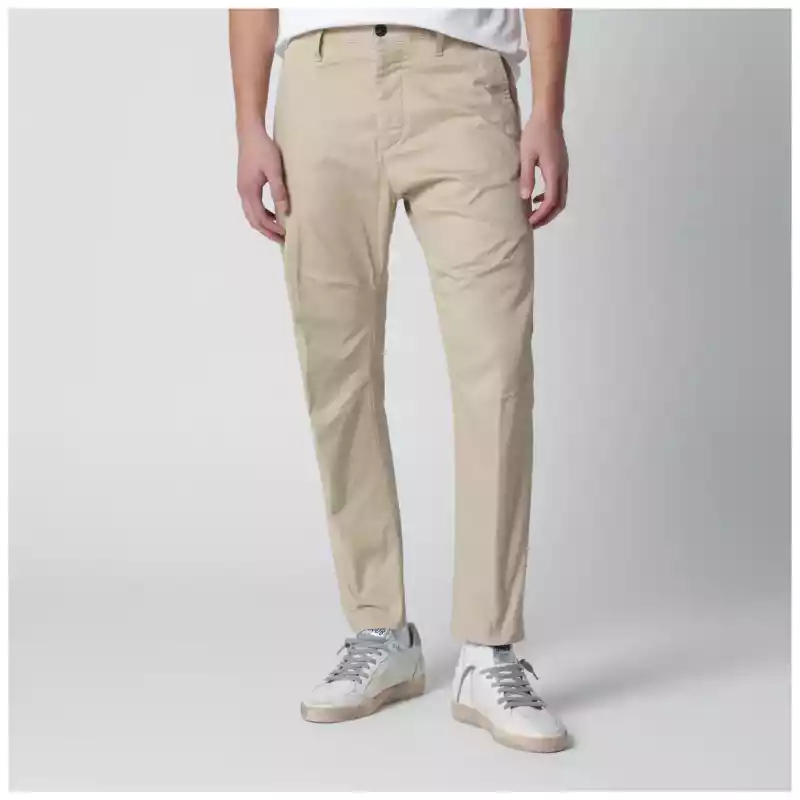 Dsquared2 Beige cotton-blend trousers