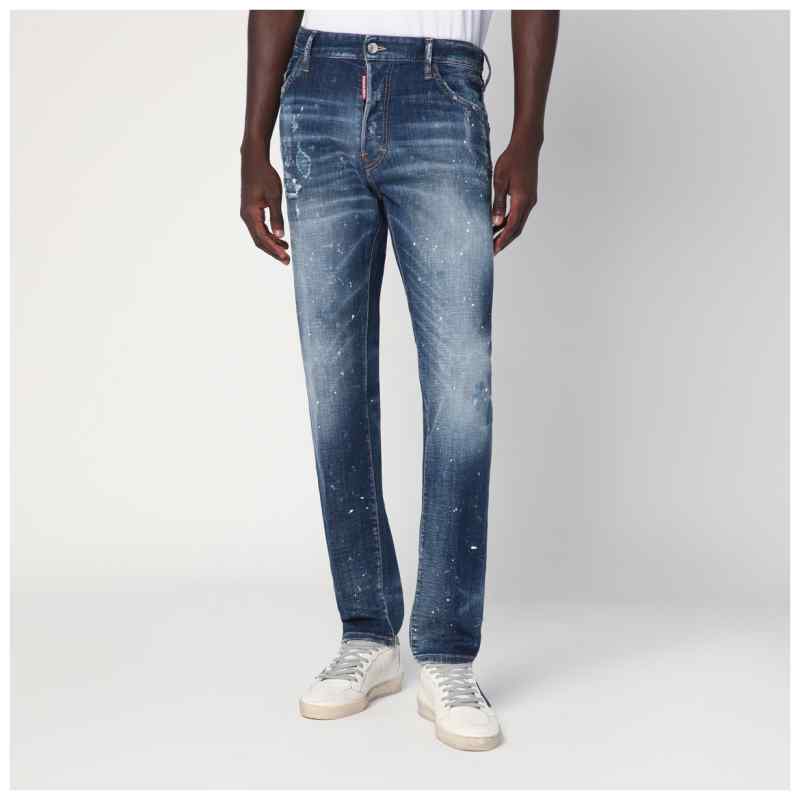 Dsquared2 Medium Galaxy Wash Cool Guy jeans in faded blue, theFeinheit