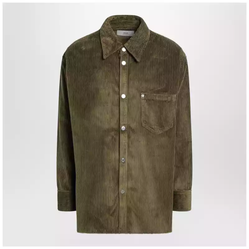 Ami Paris Bronze corduroy shirt