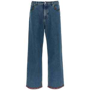 Valentino Garavani Floral Insert Jeans