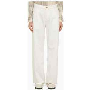 ETRO White denim baggy jeans