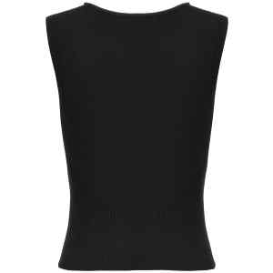 Marine Serre Moon Jewelry Knit Open Neck Top