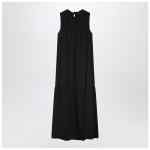 Weekend Max Mara Black cotton-blend canvas dress