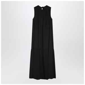 Weekend Max Mara Black cotton-blend canvas dress