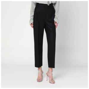 Alberta Ferretti Black wool-blend trousers