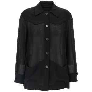 Ferragamo Semi-sheer Wool Jacket
