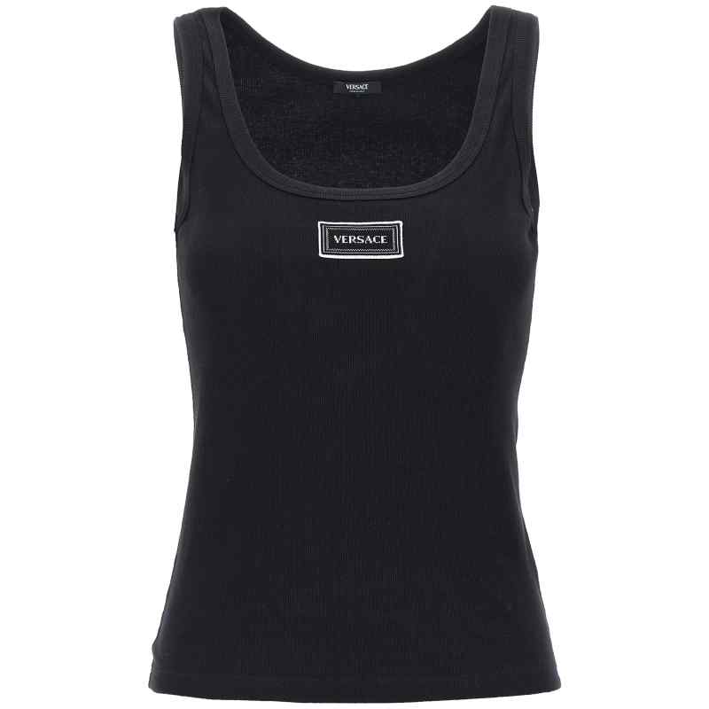 Versace 90s Vintage Logo Tank Top