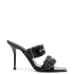 Alexander McQueen 100mm Buckled Leather Sandals
