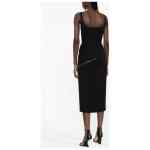 Alexander McQueen zip-embellished Midi Dress