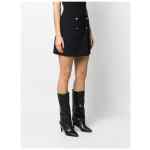 Alexander McQueen wool-cotton blend mini wrap skirt