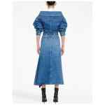 Alexander McQueen denim midi skirt