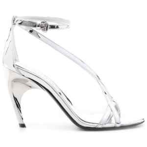 Alexander McQueen Twisted Armadillo 95mm patent sandals
