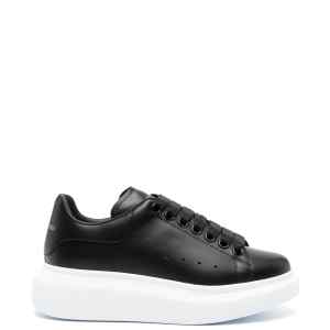 Alexander McQueen Black Leather Sneakers