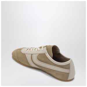 Dries Van Noten Beige sneakers in leather and suede
