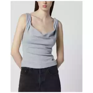 Vivienne Westwood Grey Anna top with Orb logo