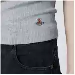 Vivienne Westwood Grey Anna top with Orb logo