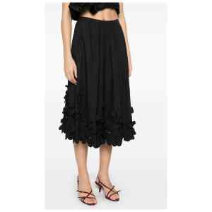 Forte Forte Midi skirt with floral applique