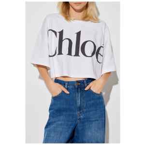 Chloé Logo-print crop top