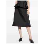 Alexander McQueen Satin A-line skirt