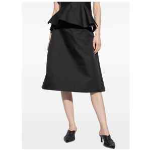 Alexander McQueen Satin A-line skirt