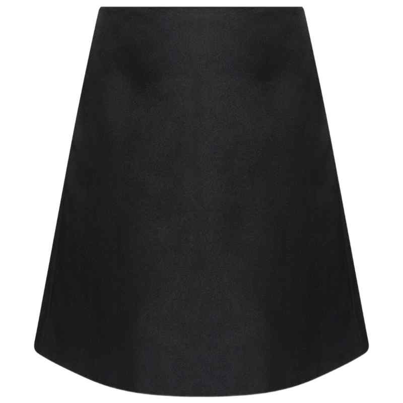 Alexander McQueen Satin A-line skirt
