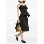 Alexander McQueen Satin A-line skirt