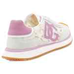 Dolce & Gabbana-white and pink DG Cushion sneakers