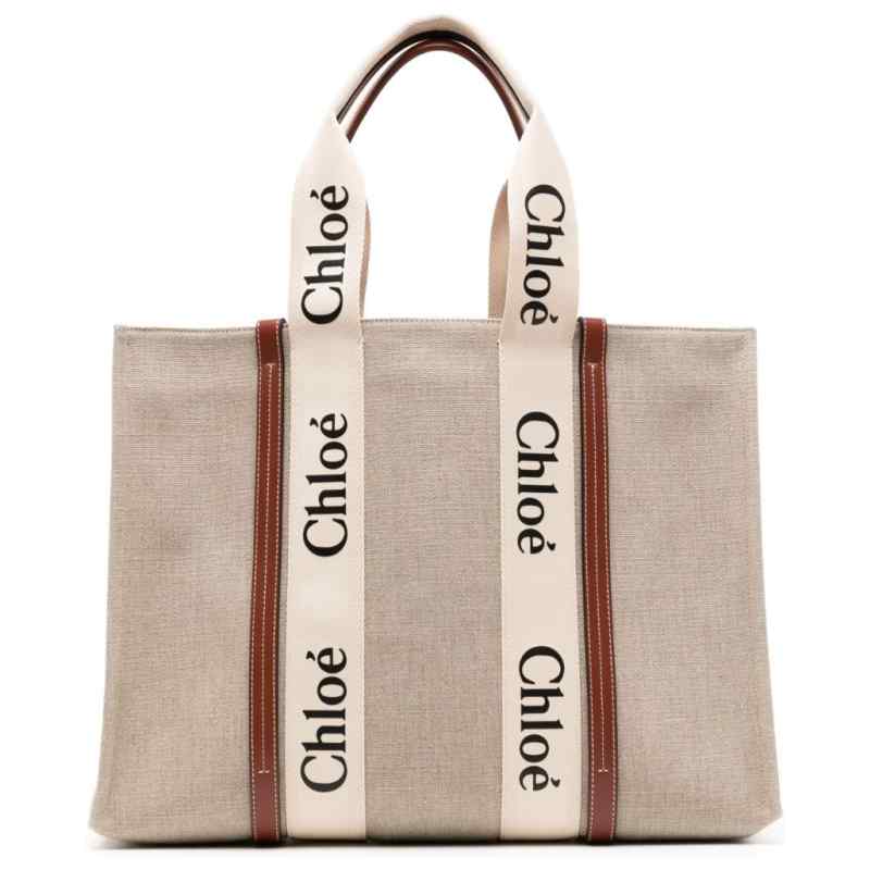 Chlo&eacute; Tote bag Woody in lino, theFeinheit