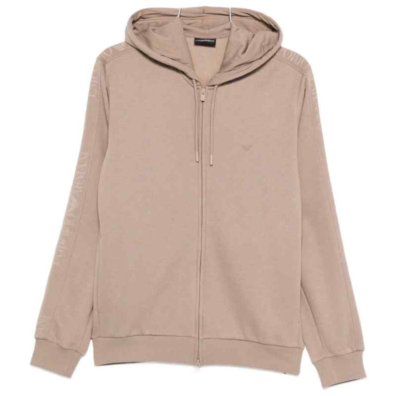 Emporio Armani Embroidered-logo hoodie, theFeinheit