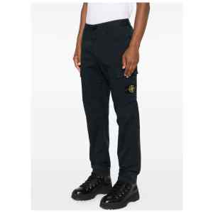 Stone Island logo patch Cotton cargo trousers