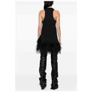 The Attico Feathered mini dress