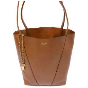 Chloé Spin Tote Bag In Grained Leather