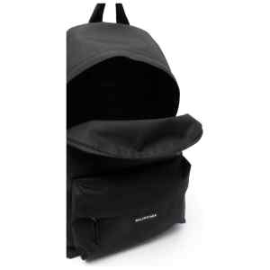 Balenciaga Explorer Backpack In Black Recycled Nylon