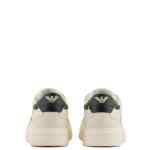Emporio Armani Hammered-leather sneakers