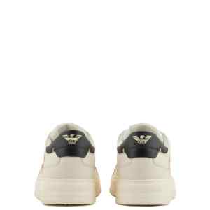 Emporio Armani Hammered-leather sneakers