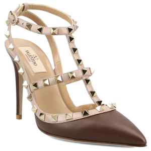 Valentino Garavani Patent Rockstud Caged Pump 100Mm