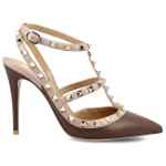 Valentino Garavani Patent Rockstud Caged Pump 100Mm