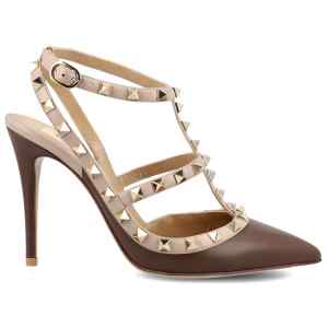 Valentino Garavani Patent Rockstud Caged Pump 100Mm