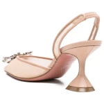 Amina Muaddi With Heel Beige