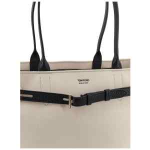 Tom Ford Canvas And Leather Audrey Medium Tote Bag