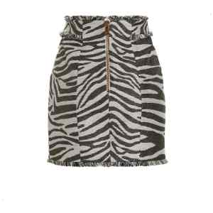 Balmain Lurex Zebra Skirt