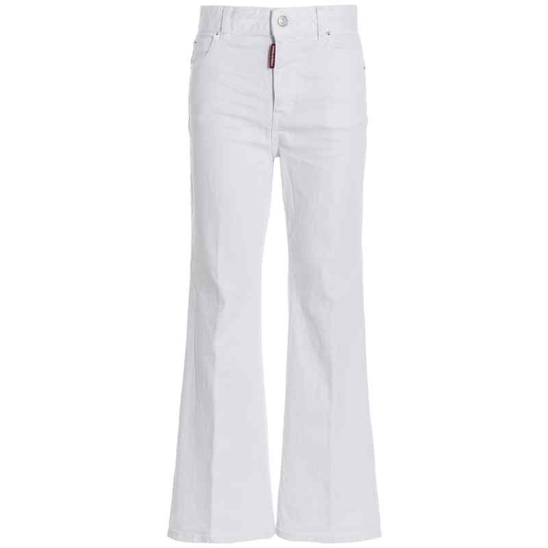 Dsquared2 Super Flared Cropped Jeans