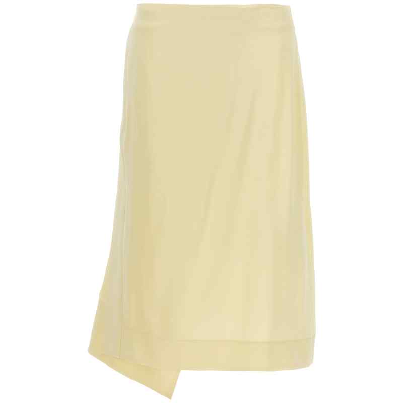 Jil Sander Satin Skirt With Side Slit