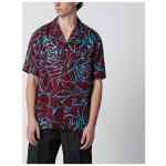 Dries Van Noten Burgundy shirt with Archive Rose print