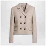 the garment Mille beige double-breasted jacket