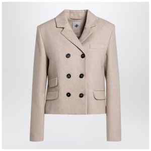 the garment Mille beige double-breasted jacket