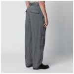 Dries Van Noten Black herringbone trousers