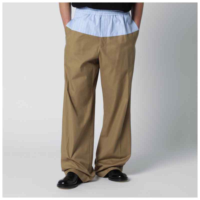 Dries Van Noten Trousers with contrasting waistband, theFeinheit