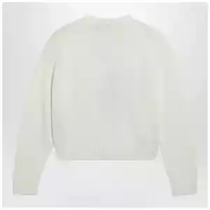 Polo Ralph Lauren White sweater with logo intarsia