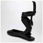 The Attico Black Cloe ballerina